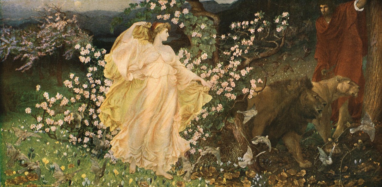 „Vénusz és Anchiszes”, 1889-1890, c1 alkotó: Sir William Blake Richmond