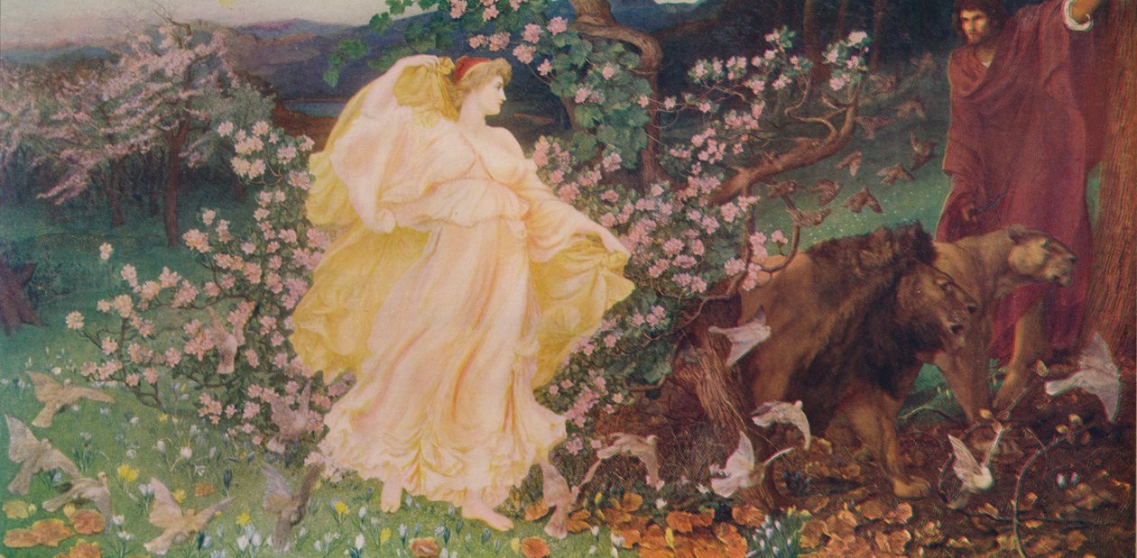 „Vénusz és Anchiszes”, 1889, 1915 alkotó: Sir William Blake Richmond