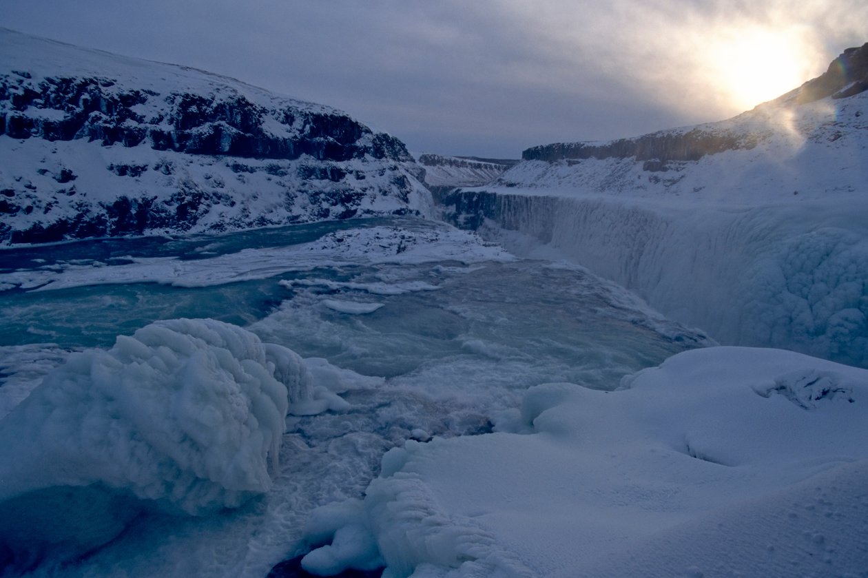 Izland: Gulfoss, vízesés, 2022 (fotó) alkotó: Sisse Brimberg