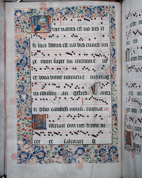 Ms 432 Temporal, amelyet a Bruges-i Karmeliták Kongregációjának nővérei használtak, írta Margarita Bruynewe nővér alkotó: Sister Cornelia Wulfekkercke