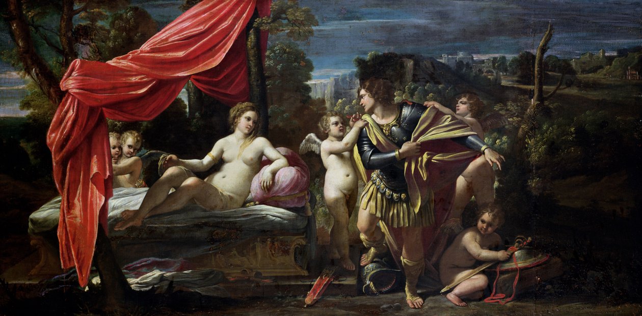 Mars és Vénusz, 1620 előtt alkotó: Sisto Badalocchio
