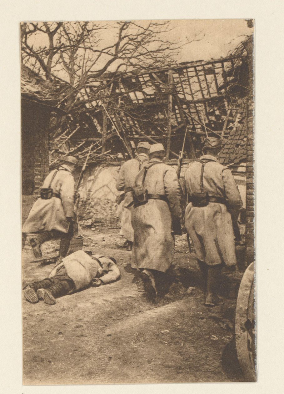 Az arras-i csata (május 9. és június között) rendkívül véres volt a németek számára. (...) Itt van Neuville (...) elfogásának egy epizódja (cím a tárgyon) 12 cartes postales illustrées de la Grande Guerre / Pochette No 2 (sorozat címe az objektumon alkotó: Sémaphore