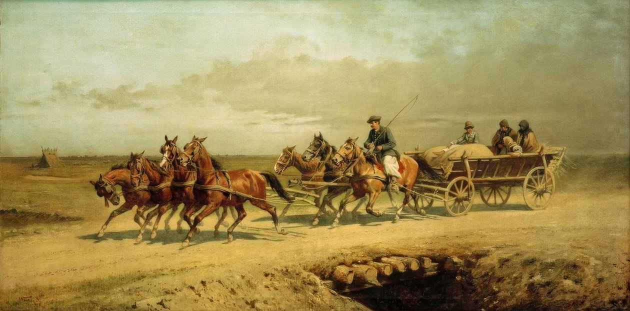 Hét ló Debrecenben alkotó: Alexander von Wagner