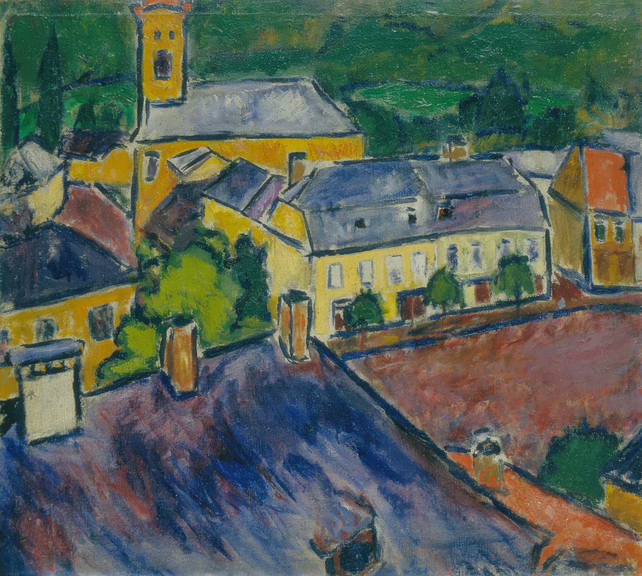 Városkép, 1910 alkotó: Sándor Galimberti