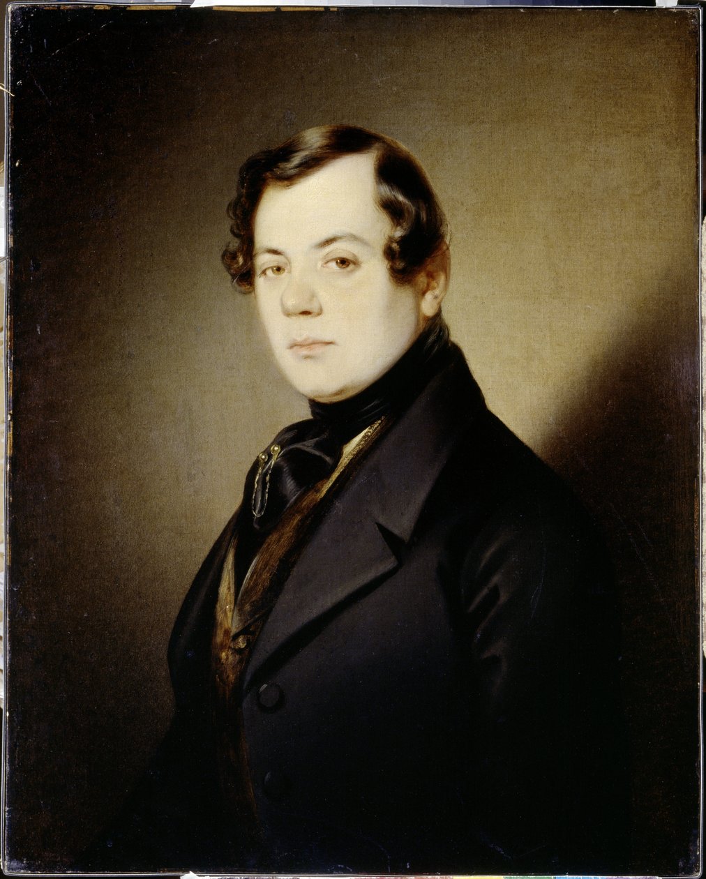 Vlagyimir Grigorjevics Benediktov (1807-1873) költő portréja (Vlagyimir G. Benediktov költő portréja) - Peinture de Sandor Kozina (1808-1873), huile sur toile (67x54 cm), 1840 körül - A. Puskin Emlékmúzeum, St. . Petersburg (Oroszország) alkotó: Sándor Kozina
