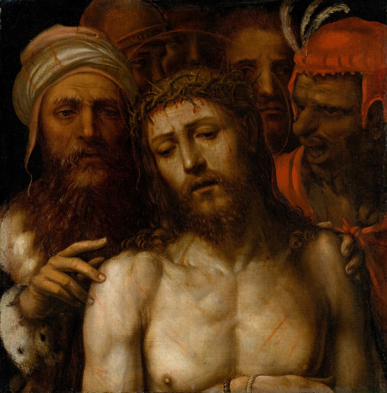 Krisztus bemutatott a népnek Ecce Homo, kb. 1540-49. alkotó: Sodoma