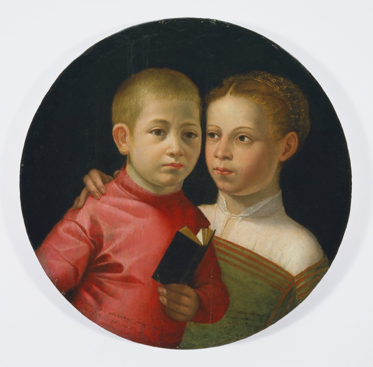 Az Attavanti család fiú és lány kettős portréja, 1580 körül alkotó: Sofonisba Anguissola