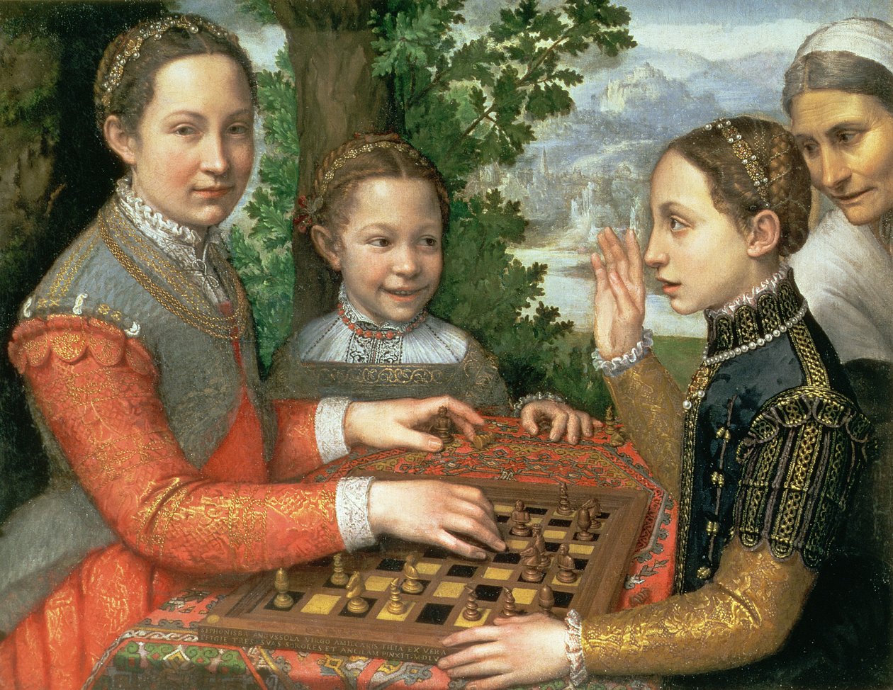 Sakkjátszma, 1555 alkotó: Sofonisba Anguissola