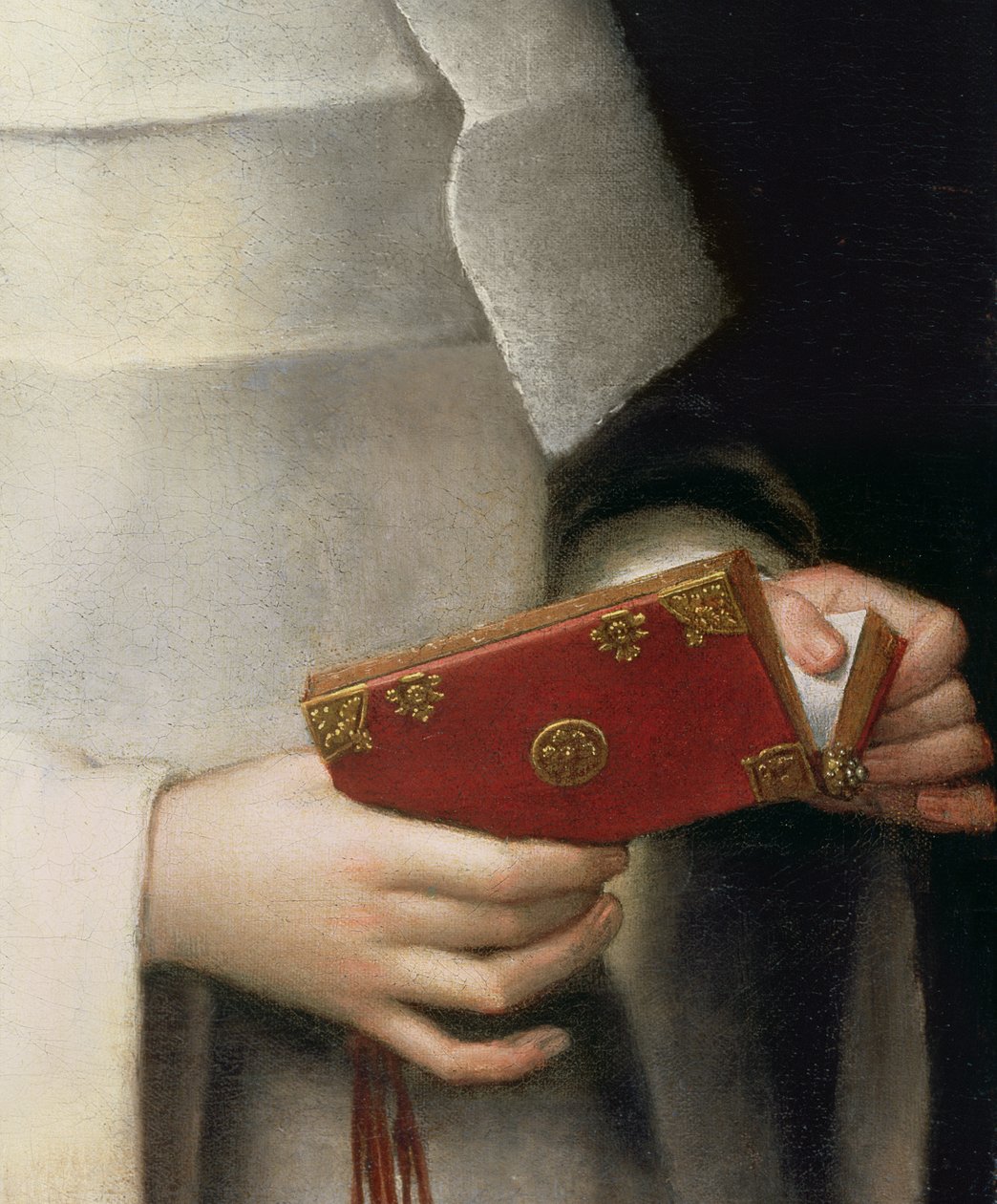 A művésznővér portréja apácaruhában, olaj, vászon, 79749-es részlet alkotó: Sofonisba Anguissola