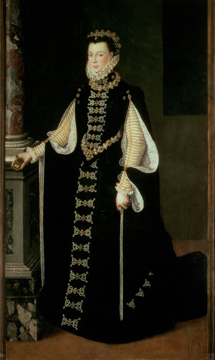 Valois-i Izabella, Spanyolország királynője (1545-68), II. Fülöp spanyol király (1556-98) felesége alkotó: Sofonisba Anguissola