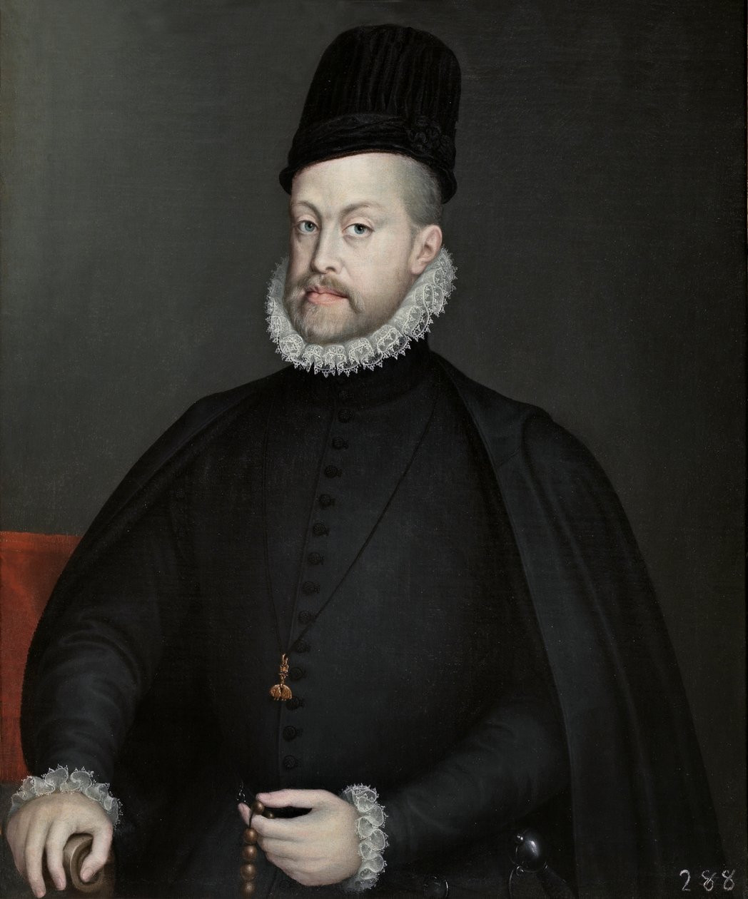 II. Fülöp portréja. alkotó: Sofonisba Anguissola