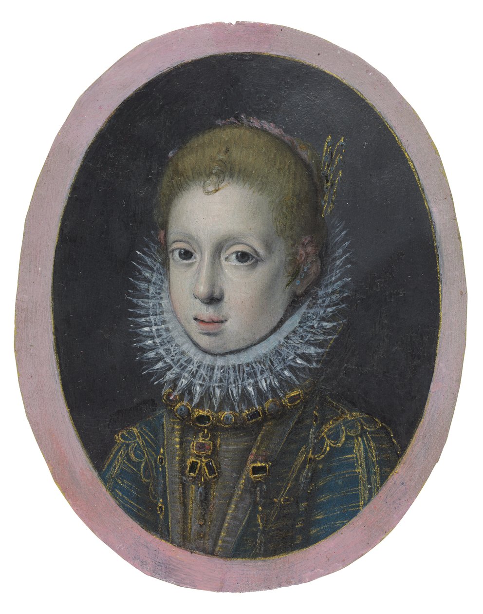 Egy nemesi családból származó lány portréja, 1532-1625 körül (akvarell és testszín) alkotó: Sofonisba Anguissola