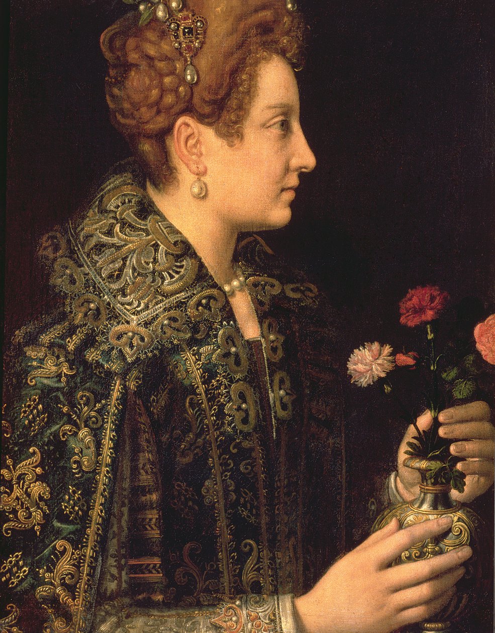 Női portré (olaj, vászon) alkotó: Sofonisba Anguissola