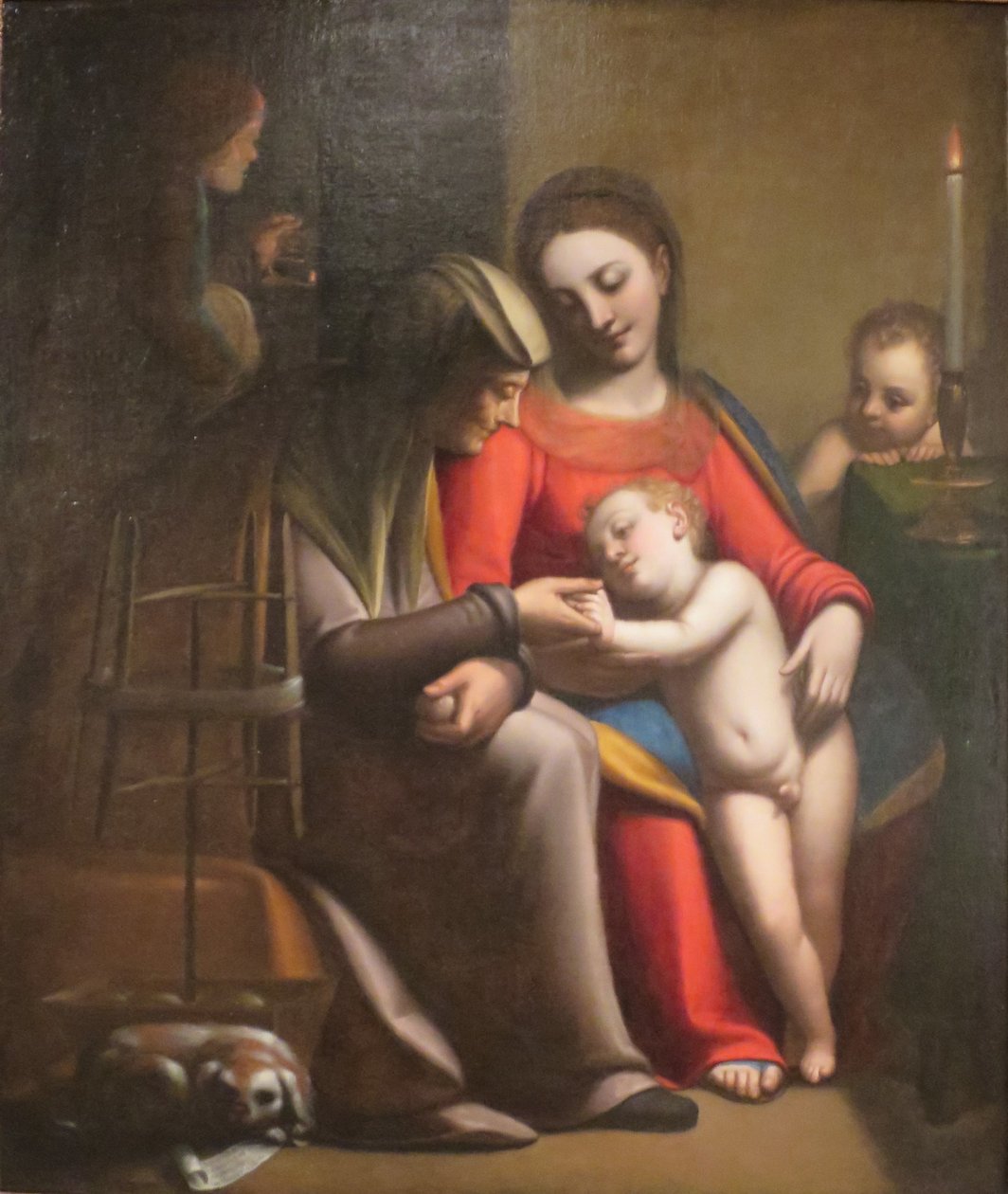 A Szent Család Szent Annával és Keresztelő Szent Jánossal alkotó: Sofonisba Anguissola