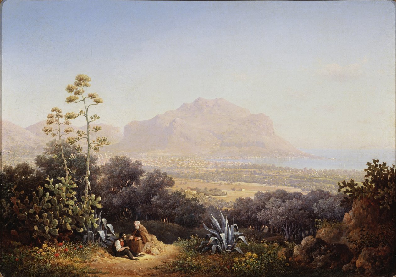 Palermo látképe, 1845 alkotó: Sokrat Maximovich Vorobyev