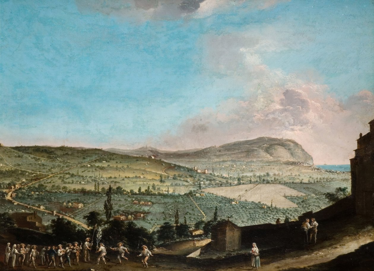 Olasz táj, 1750-1800. alkotó: Soloman Delane