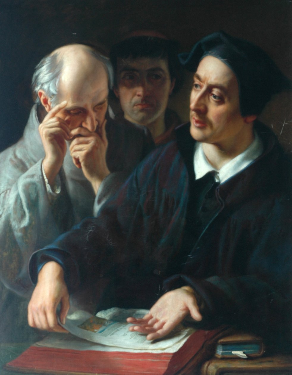 Melancthon, Egy szöveg kifejtése, 1863 alkotó: Solomon Alexander Hart