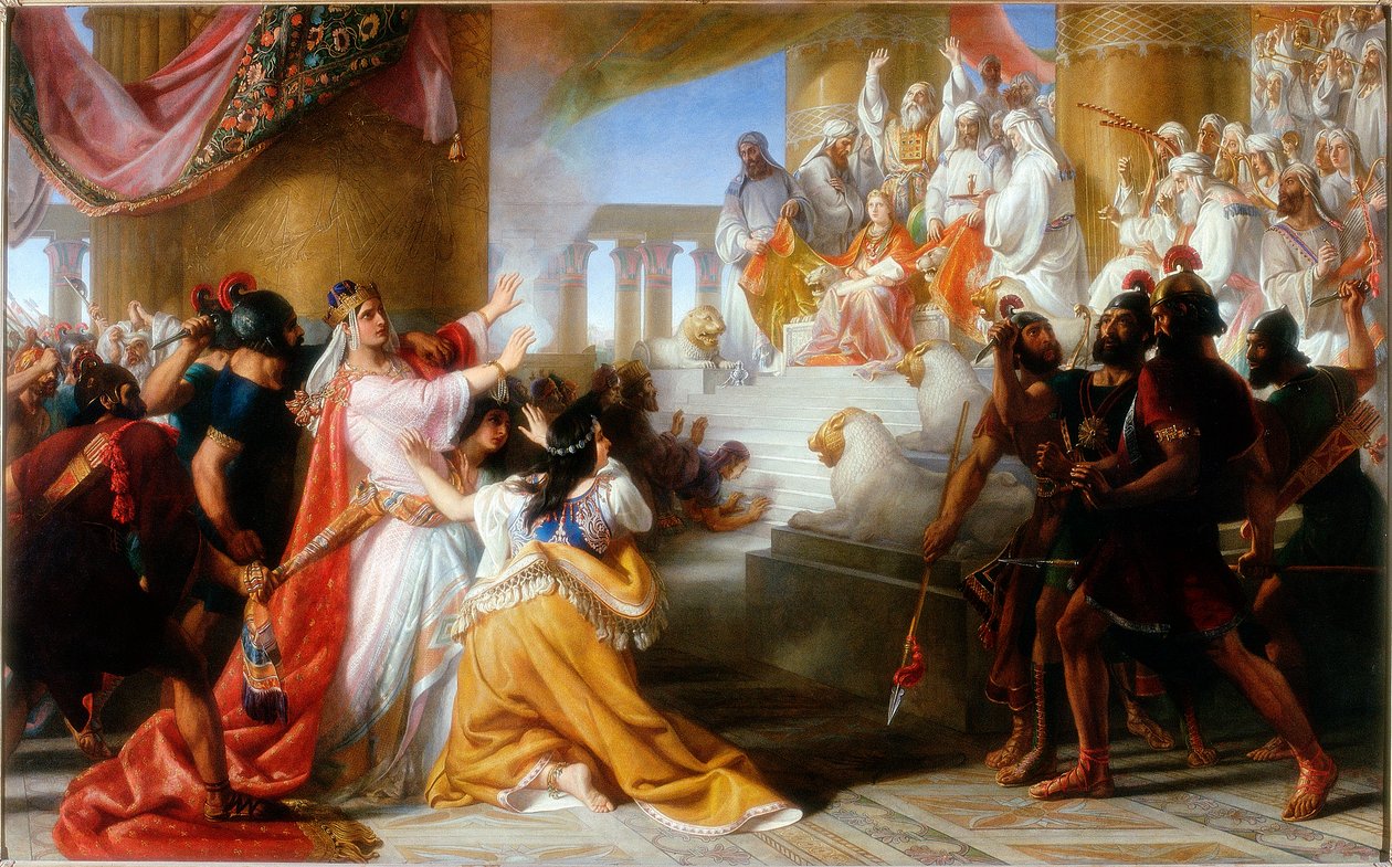 Athaliah rémülete Joás megkoronázásakor, 1858 körül alkotó: Solomon Alexander Hart