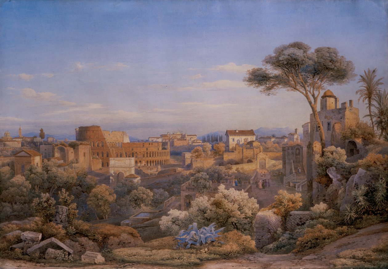 The Colosseum and The Forum, Seen From The West, Rome alkotó: Solomon Corrodi