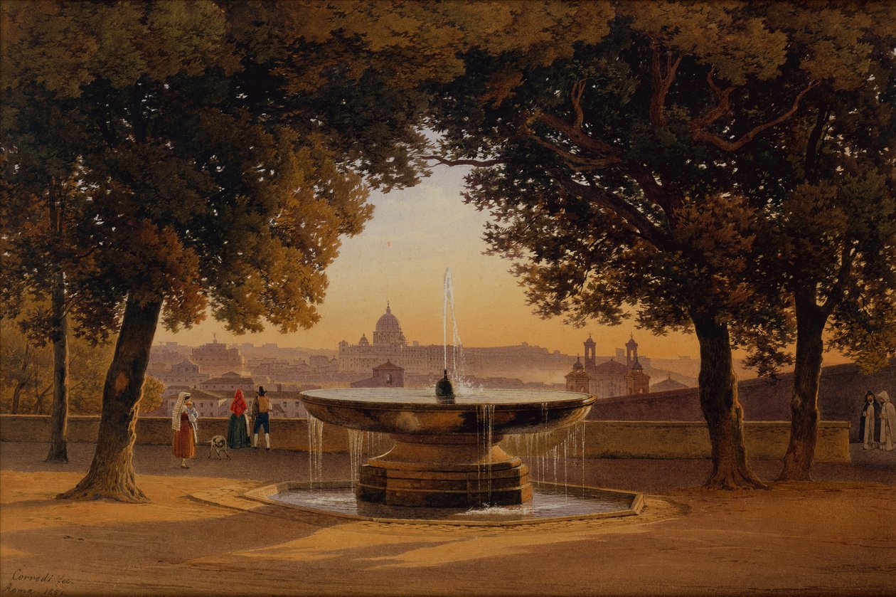 A Villa Medici szökőkútja alkotó: Solomon Corrodi