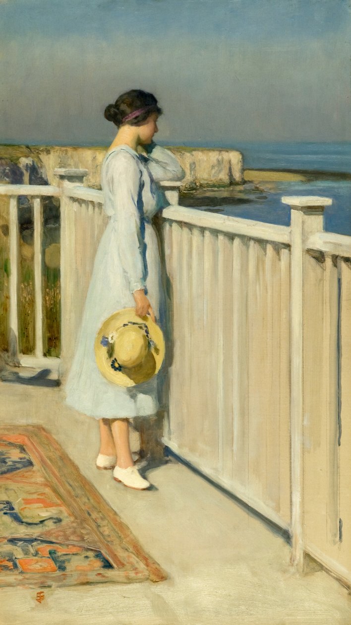 A stúdiótetőmről, 1909 körül (olaj, vászon) alkotó: Solomon Joseph Solomon
