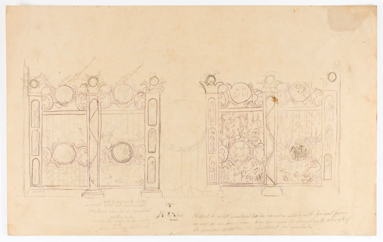 Kerítés tanulmány alkotó: Solon H. Borglum
