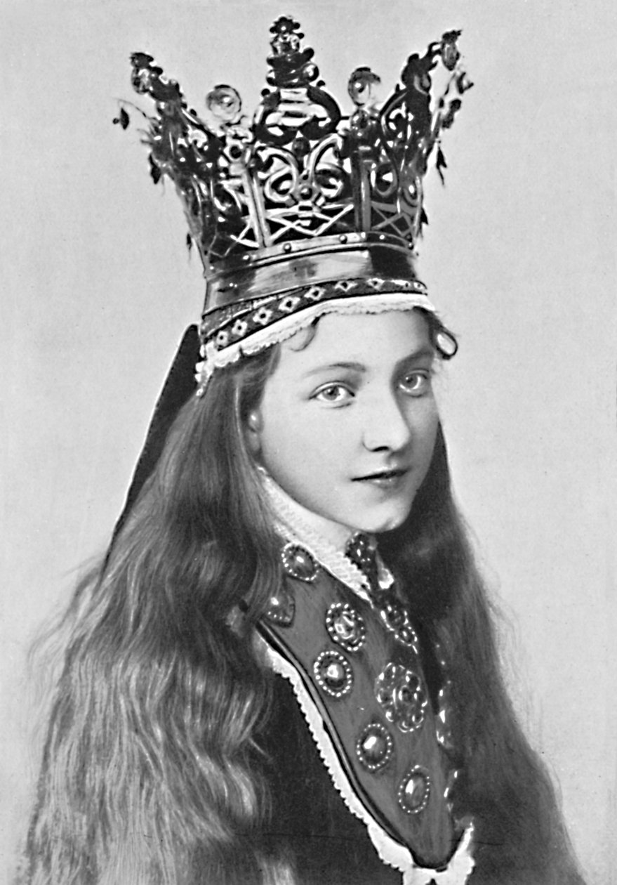 Egy norvég lány ünnepi ruhában, 1912 alkotó: Solveig Lund