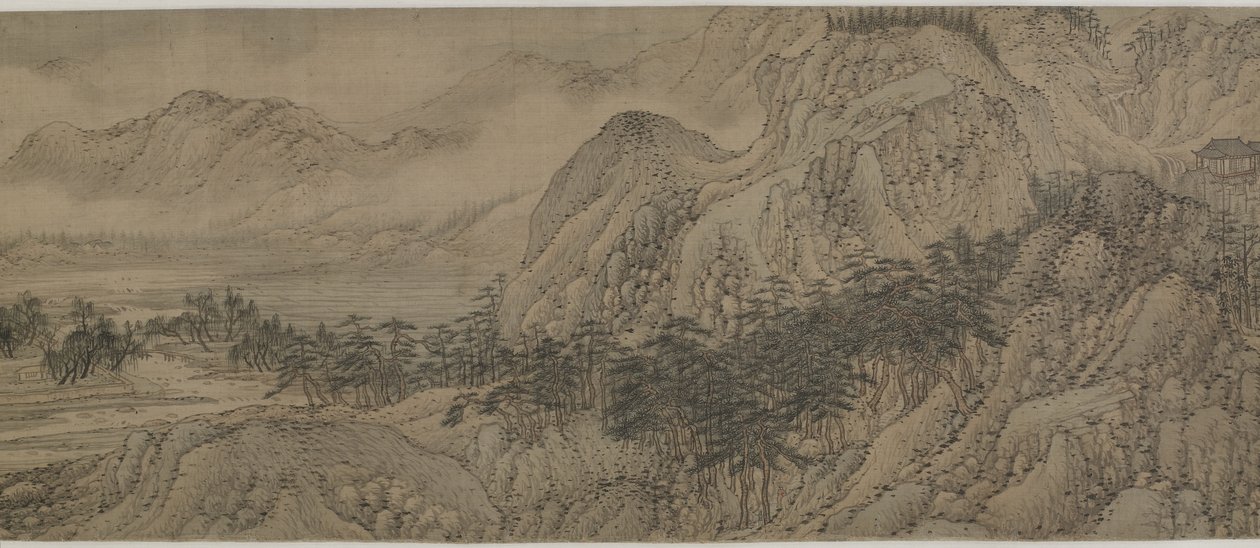 A Wang River Estate, 1570-es évek (tinta és szín selyemen) alkotó: Song Xu