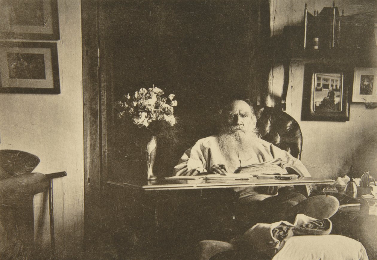 Rossz lábú orosz író, Lev Tolsztoj, Oroszország, 1908 alkotó: Sophia Andreevna Tolstaya