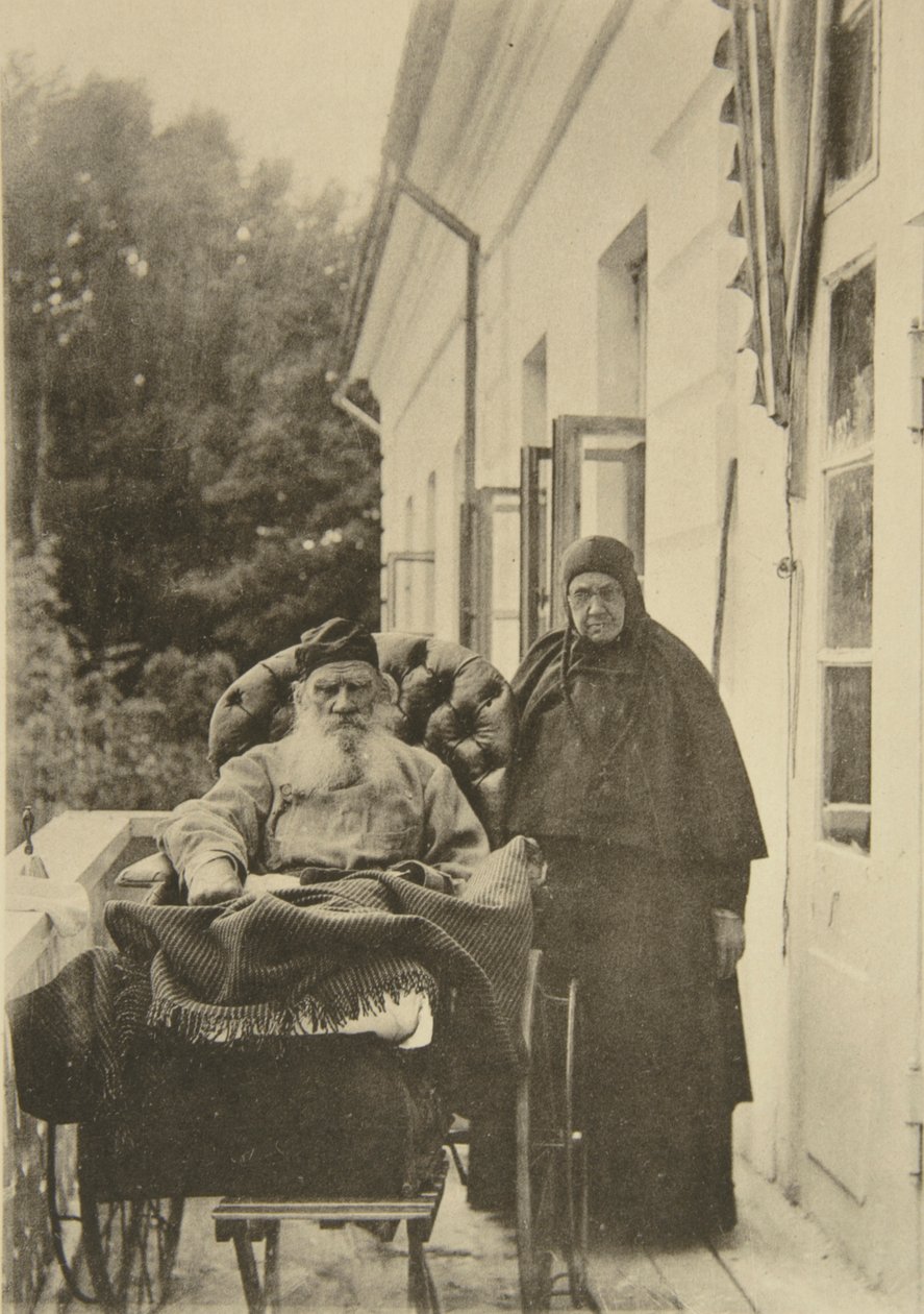 Lev Tolsztoj orosz író nővérével, Maria Nikolaevnával, Oroszország, 1900-as évek alkotó: Sophia Andreevna Tolstaya