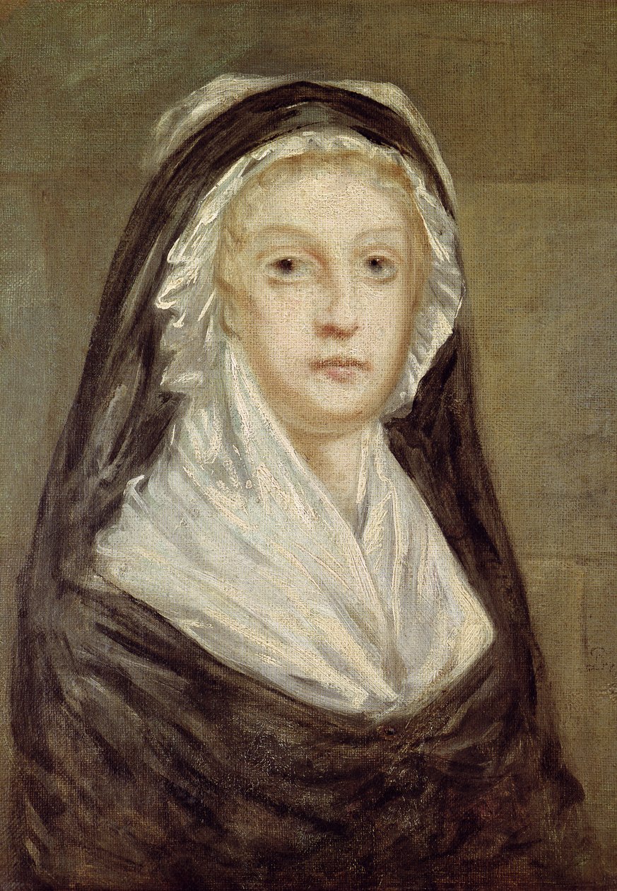 Marie Antoinette (1755-93) a Conciergerie-ben, Alexandre Kucharski (1741-1819) festménye nyomán 1792-99 körül alkotó: Sophie Prieur