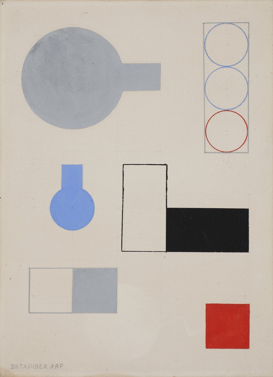 Összetétel, 1931 alkotó: Sophie Taeuber Arp
