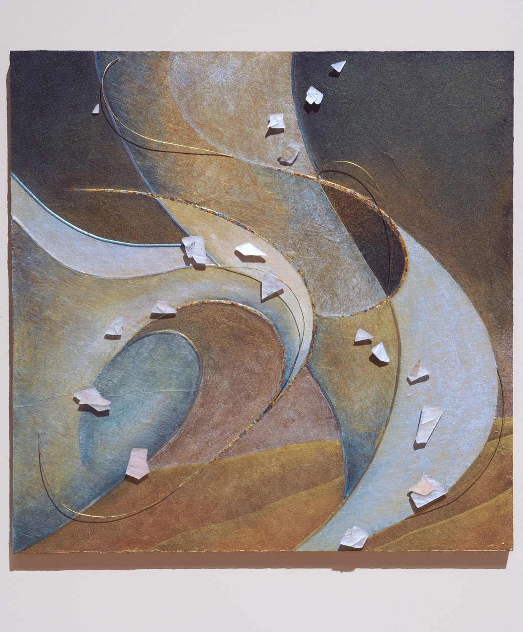 Az angyalok, 2007 (panel, plexi, textil, ólom, drót, aranyozás, pigment, acél) alkotó: Sophie Hacker
