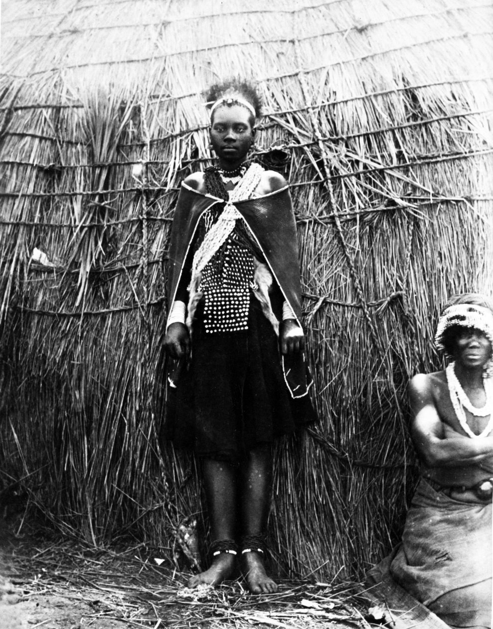 Zulu menyasszony, 1895 körül alkotó: South African Photographer