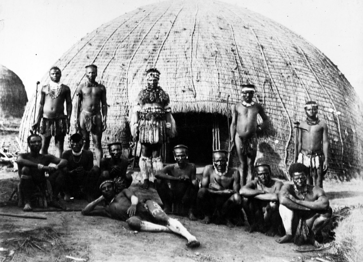 Főnök Teteleka és Tanács, 1895 k alkotó: South African Photographer
