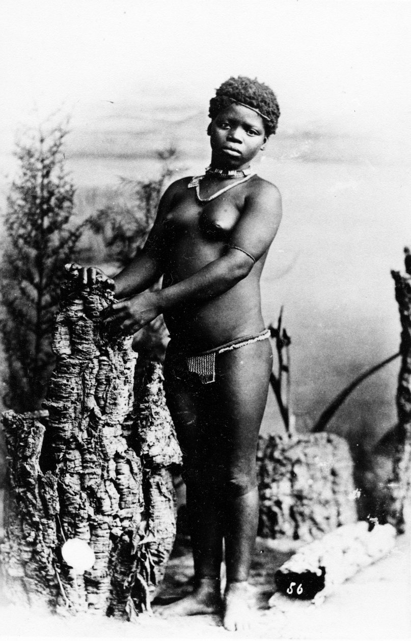 Lulu, egy Intombi Zulu lány, 1895 körül alkotó: South African Photographer