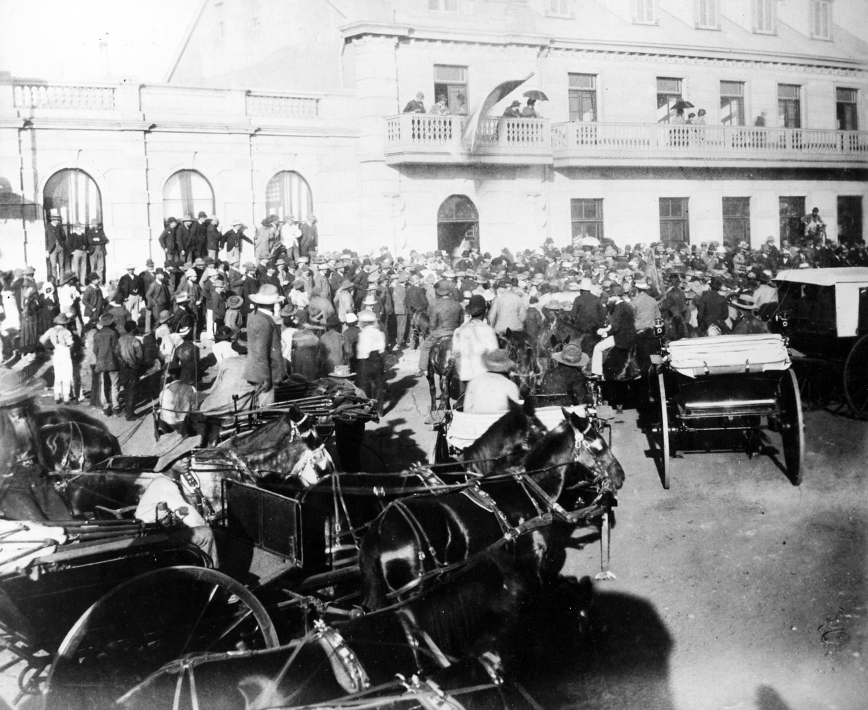 A Volksraad fogadása Johannesburgban, 1895 körül alkotó: South African Photographer