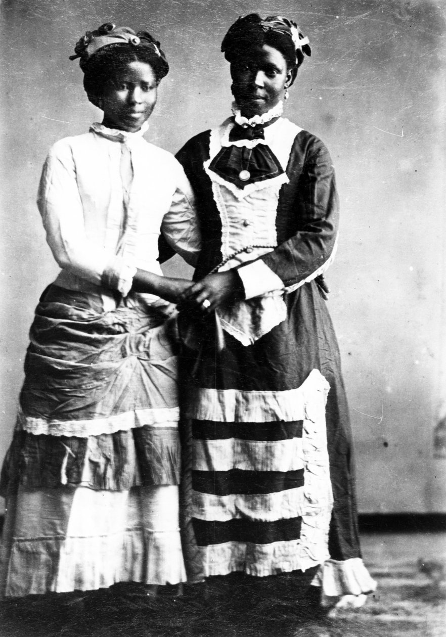 Két keresztény kefirlány, Dél-Afrika, 1895 körül alkotó: South African Photographer