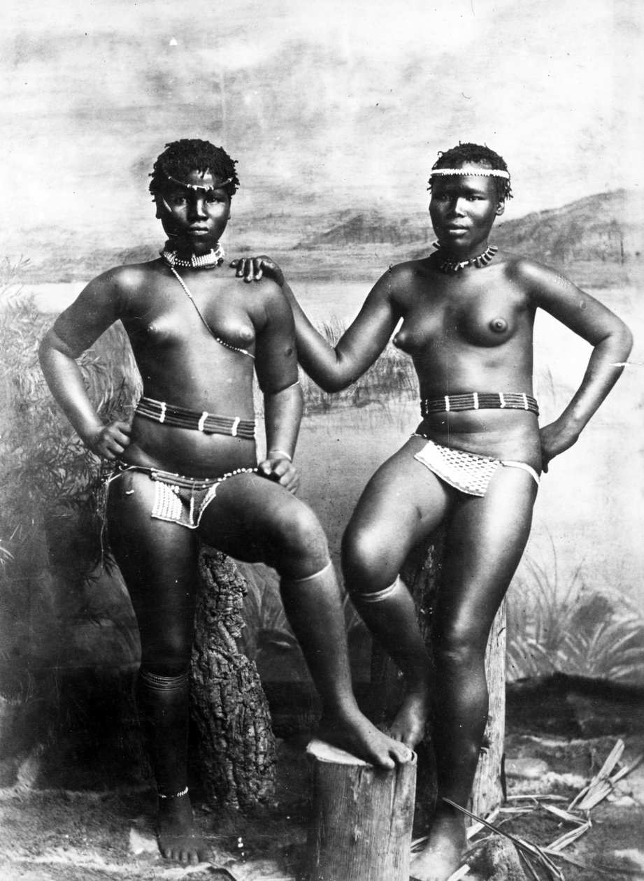 Zulu nővérek, 1895 körül alkotó: South African Photographer