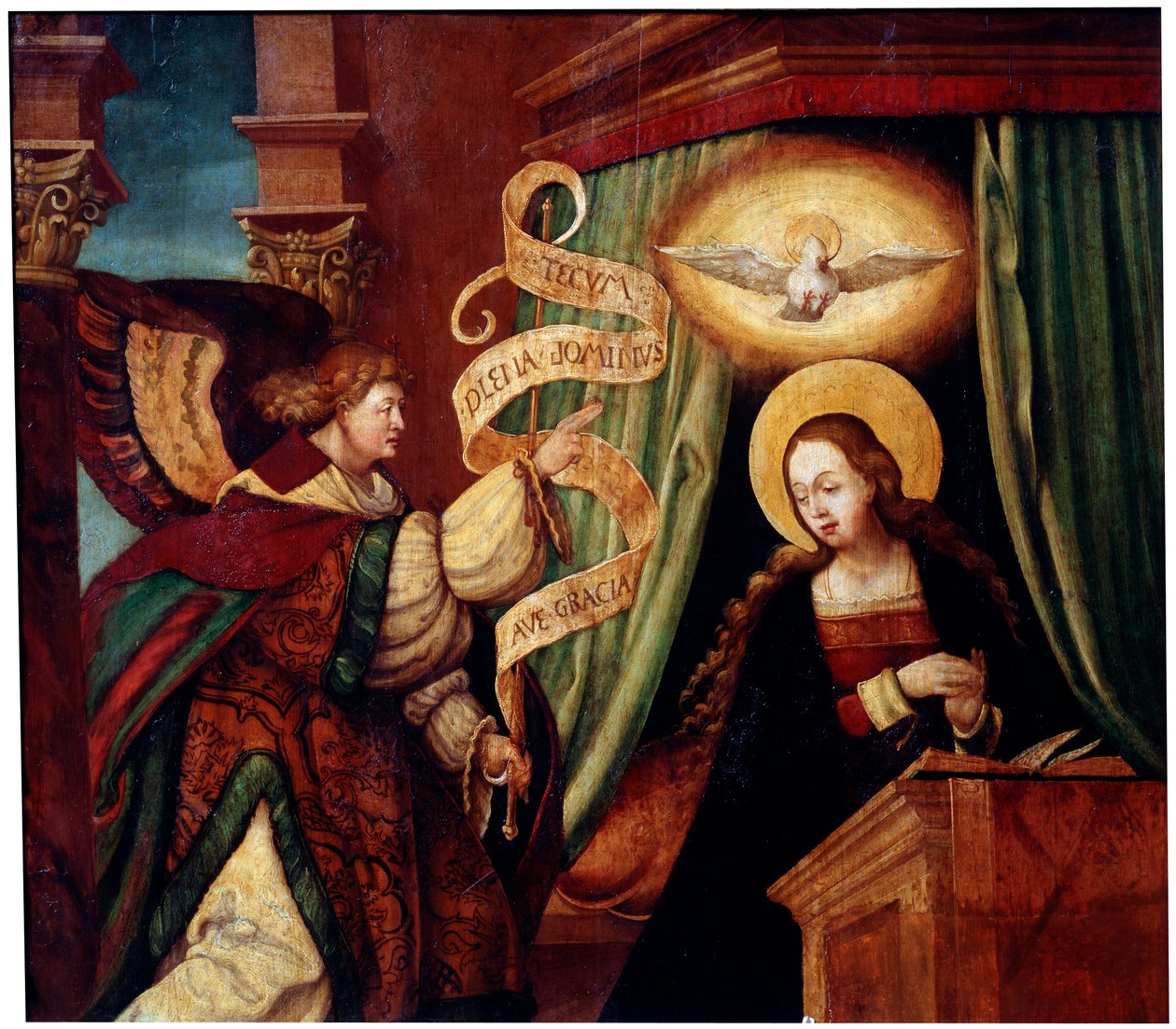 Az Angyali üdvözlet, c1520. alkotó: South German master