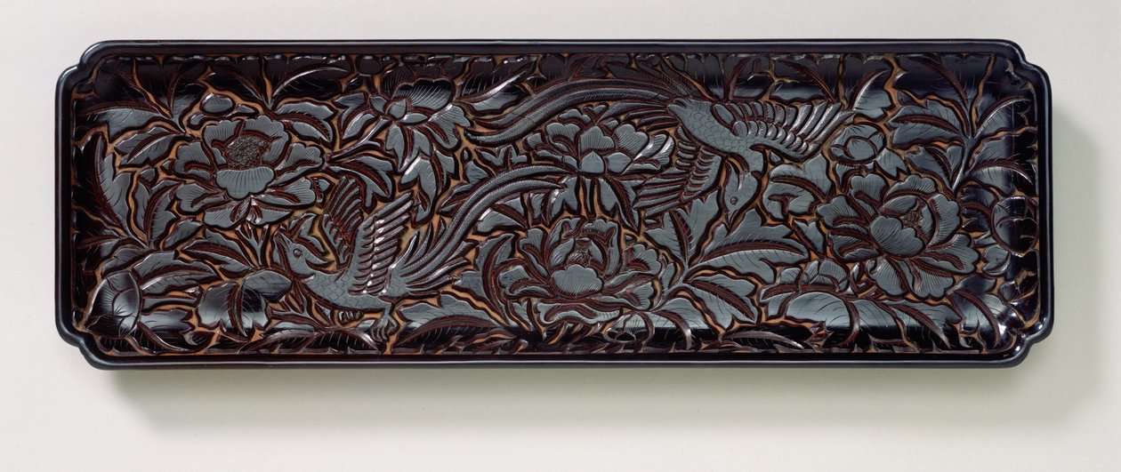 Faragott tálca (lakkozott fa) alkotó: Southern Song Dynasty Chinese School