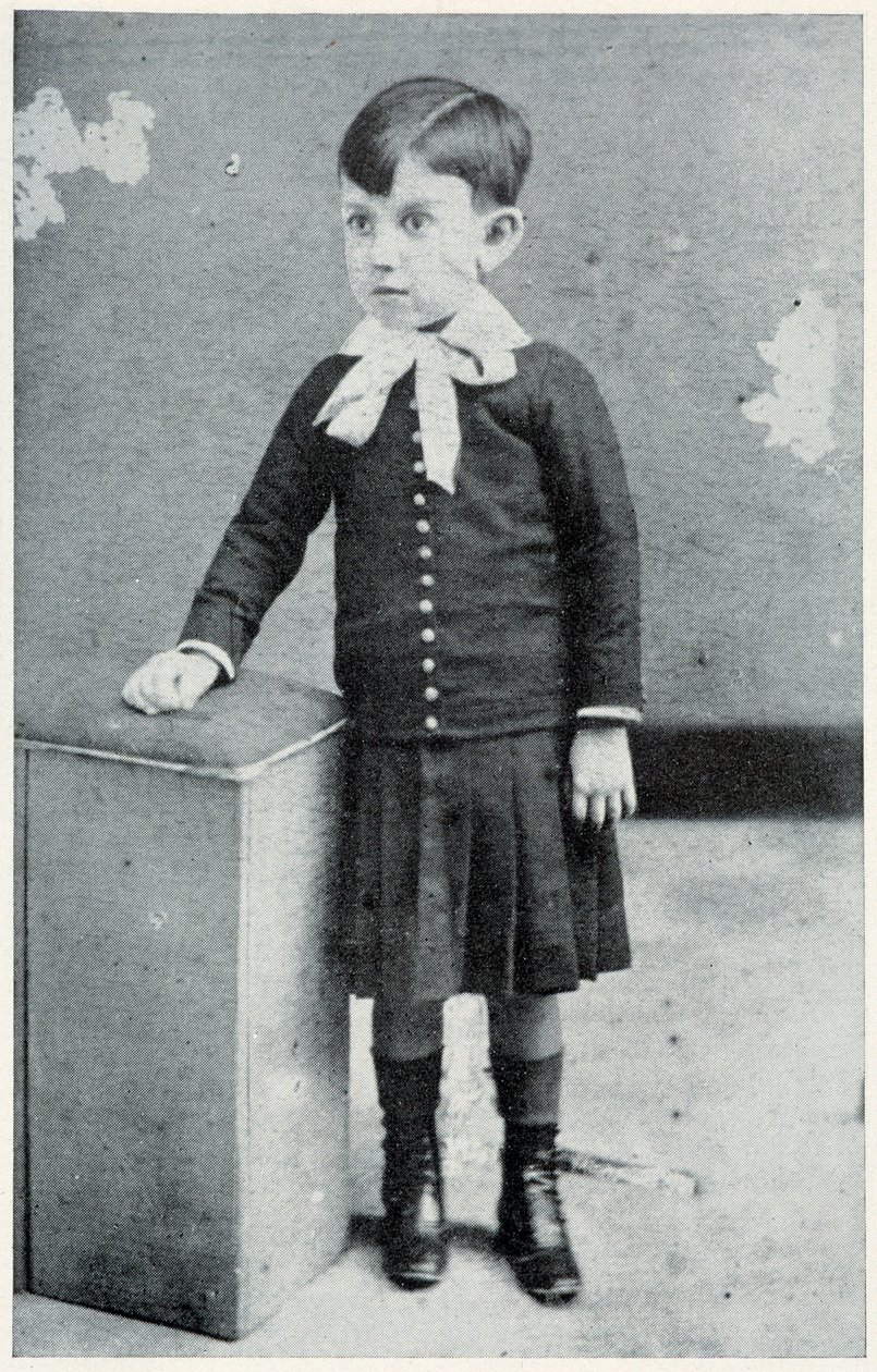 Pablo Picasso, négyéves korában, 1885 alkotó: Spanish Photographer
