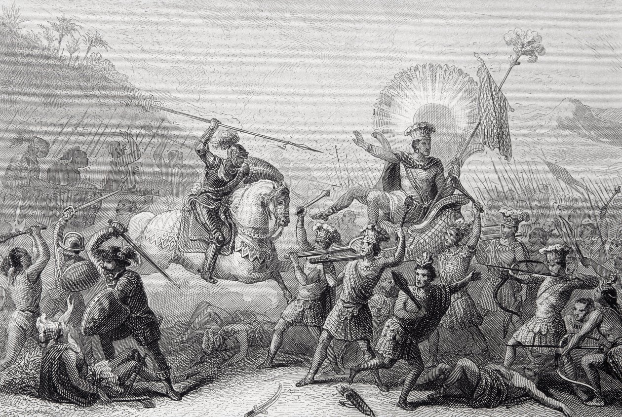 Otumba-i csata, Mexikó, 1520. július 7 alkotó: Spanish School