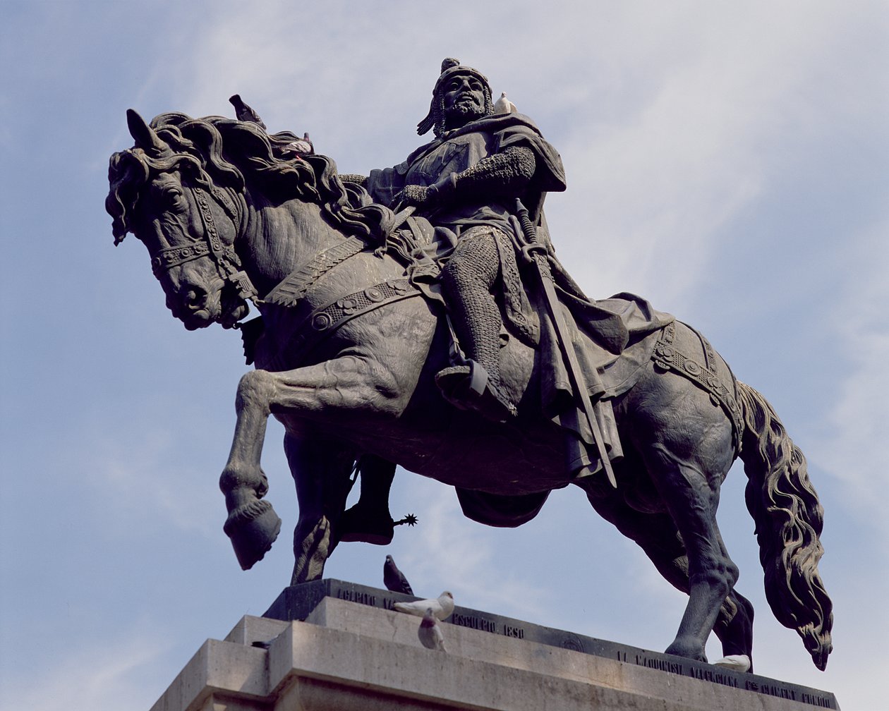 I. Jaime (1208-76) El Conquistador lovas szobra, 1890 (bronz) alkotó: Spanish School