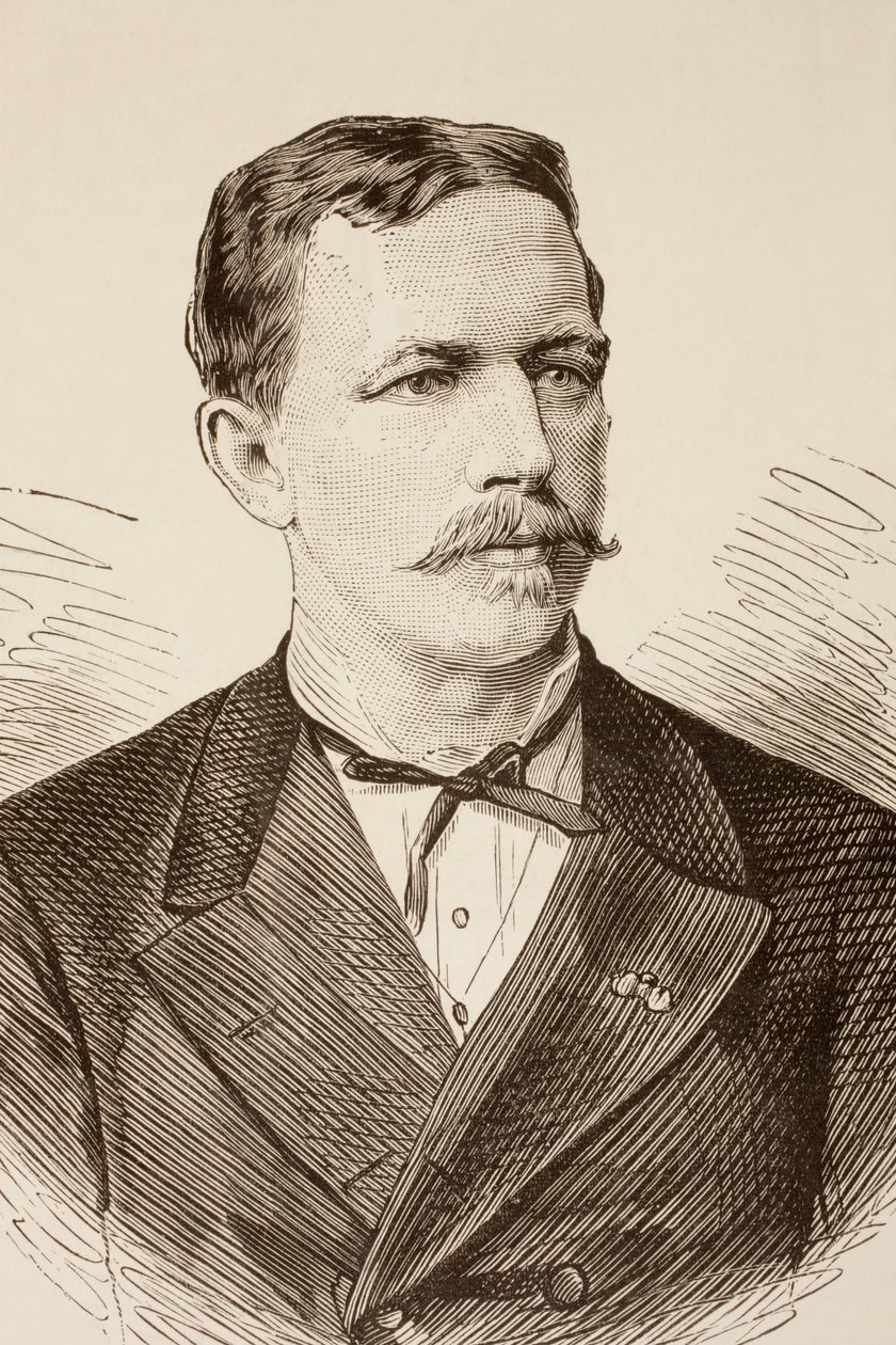 Oscar Lenz, a „La Ilustracion Espanola y Americana” című filmből, 1881 alkotó: Spanish School