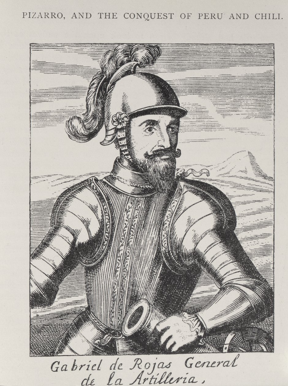 Gabriel de Rojas, a tüzérségi tábornok portréja a The Narrative and Critical History of America-ból, szerkesztette Justin Winsor, London, 1886 alkotó: Spanish School