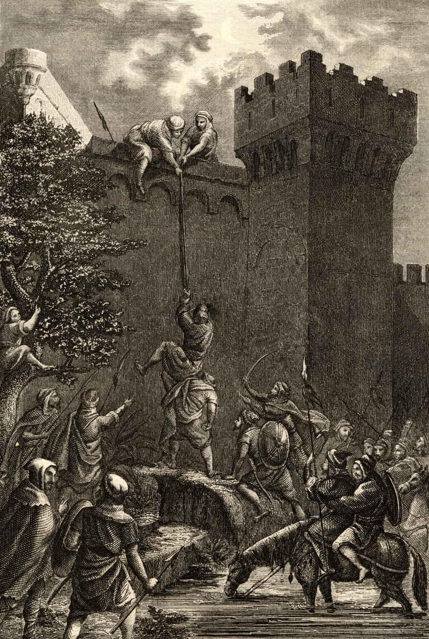 Cordoba elfoglalása az arabok által i.sz. 712-ben alkotó: Spanish School