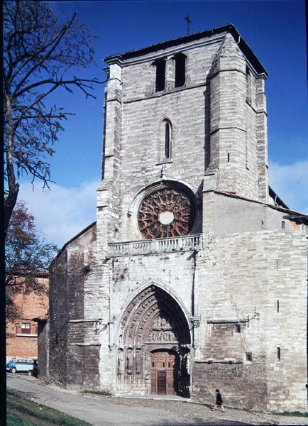 A San Esteban-templom nyugati homlokzata, 1280-1350 között épült alkotó: Spanish School