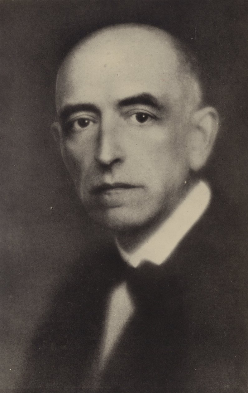 Manuel de Falla spanyol zeneszerző (1876-1946) (fekete-fehér fotó) alkotó: Spanish Photographer
