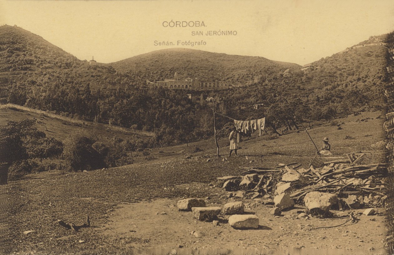 San Jeronimo kolostor, Cordoba, Spanyolország (fekete-fehér fotó) alkotó: Spanish Photographer